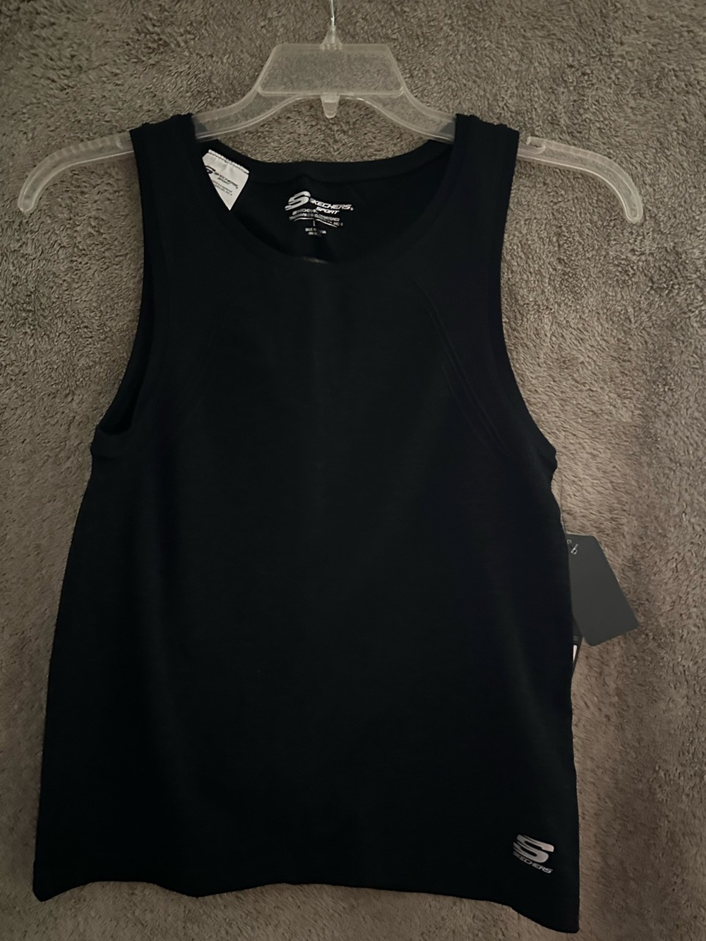 Skechers Black Sleeveless Athletic Tank Top